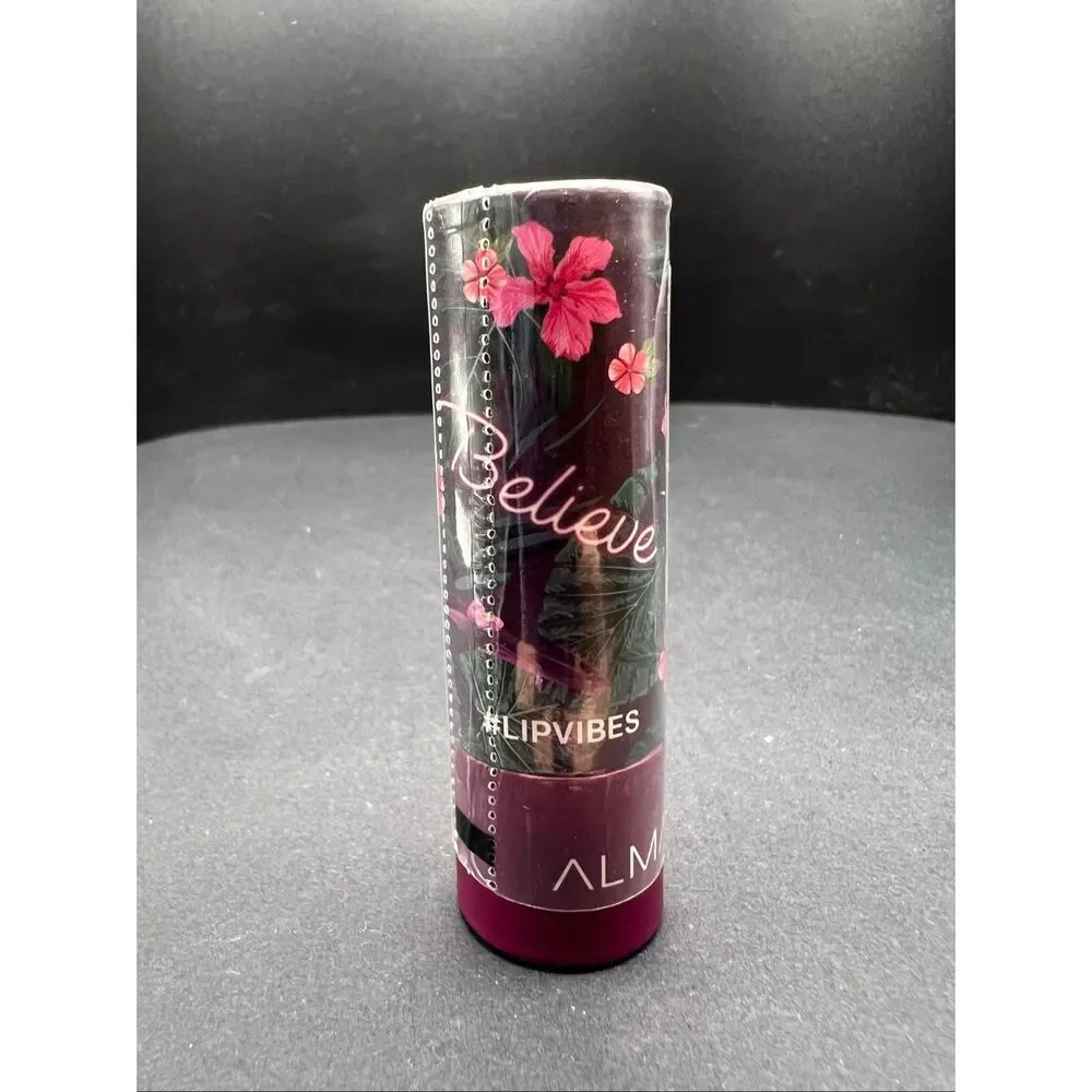 Almay Lip Vibes Cream Lipstick in Believe 280 Deep Berry Purple